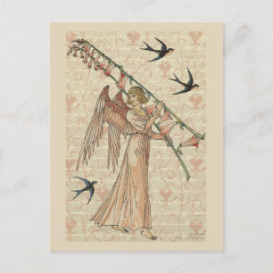 Carte Postale Ange de printemps