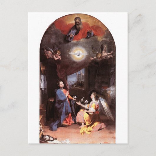 CARTE POSTALE ANGE DE VIRGIN ET D'ANNONCIATION (Devant)