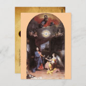 CARTE POSTALE ANGE DE VIRGIN ET D'ANNONCIATION (Devant / Derrière)