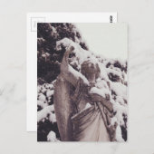 Carte Postale Ange d'hiver (Devant / Derrière)