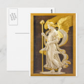 Carte Postale Ange d'or (Devant / Derrière)