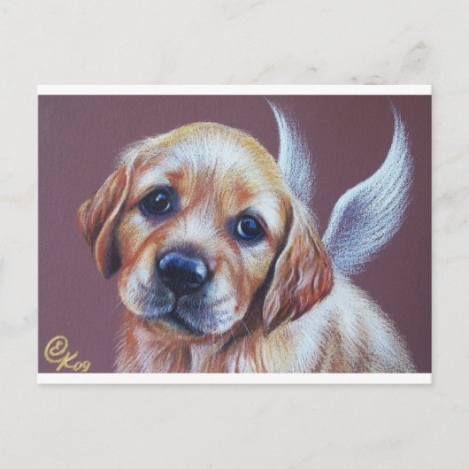 Carte Postale Ange d'or (Devant)