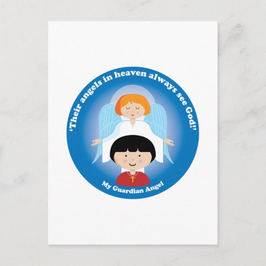 Carte Postale Ange gardien (Devant)
