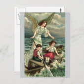 Carte Postale Ange gardien (Devant / Derrière)