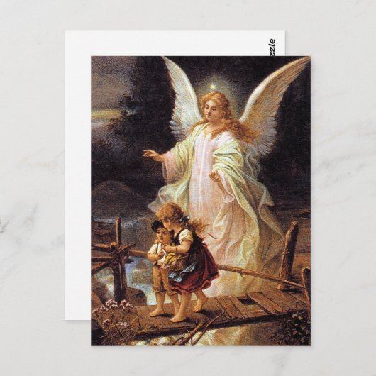 Carte Postale Ange gardien (Devant / Derrière)