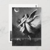 Carte Postale Ange Gardien La Nuit (Devant / Derrière)