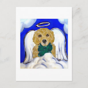 Carte Postale Ange Golden Retriever