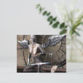 Carte Postale ange gothique (Debout devant)