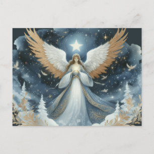 Carte Postale Ange la veille de Noël belle