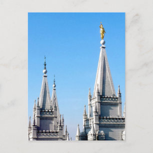 Carte Postale ange moroni du temple mormon de salt lake city