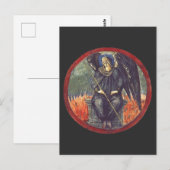 Carte Postale Ange noir de Cherubim (Devant / Derrière)