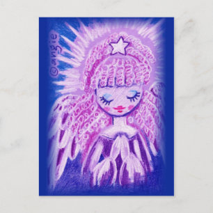 Carte Postale Ange priant aux boucles
