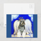 CARTE POSTALE ANGE SCHNAUZER (Devant / Derrière)