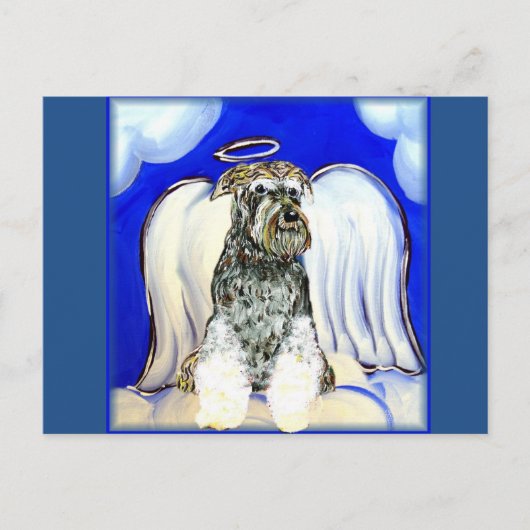 CARTE POSTALE ANGE SCHNAUZER (Devant)