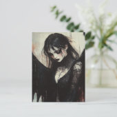 Carte Postale ange sombre (Debout devant)
