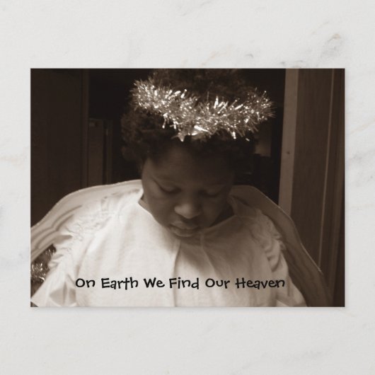 Carte Postale Ange sur terre (Devant)