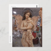 Carte Postale Ange tenant bébé (Devant / Derrière)