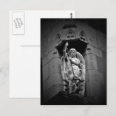 Carte Postale Ange tuant la statue du dragon (Devant / Derrière)