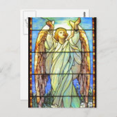 Carte Postale Ange, Verre Tiré, (Devant / Derrière)