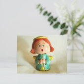 Carte Postale Ange vert IV (Debout devant)