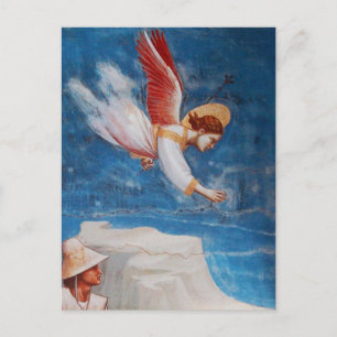 Carte Postale ANGE VOLANT DE ST. LE RÊVE DE JOACHIM, Parchemin