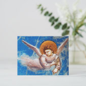 Carte Postale ANGE VOLANT DU VOL EN EGYPTE, Parchemin (Debout devant)