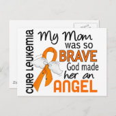 Carte Postale Angel 2 Maman Leukemia (Devant / Derrière)