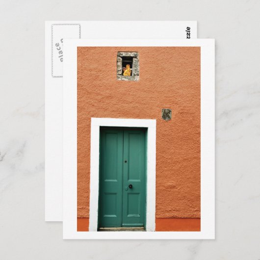 Carte Postale Angel à la fenêtre, Culross, Écosse (Devant / Derrière)