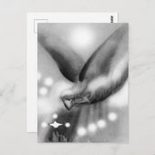 Carte Postale Angel à l'art de nuit (Devant / Derrière)