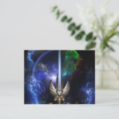 Carte Postale Angel Aile Épée D'Arkledious Sp Fractal Art (Debout devant)
