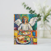 Carte Postale Angel at Breakfast (Debout devant)