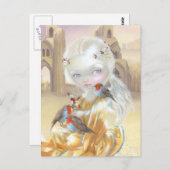 Carte postale "Angel at Glastonbury Abbey" (Devant / Derrière)