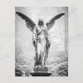 Carte Postale Angel avec ailes étirées sculpté (Devant)