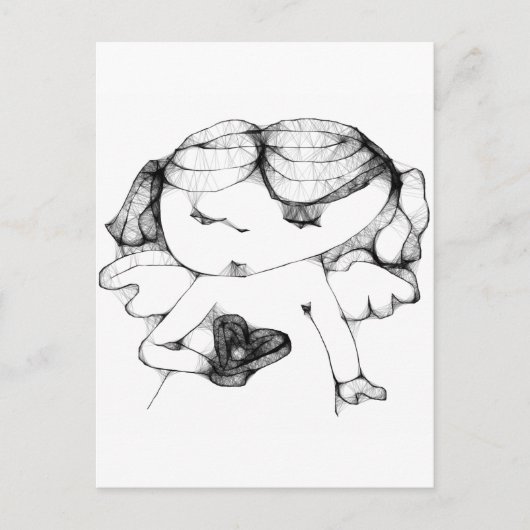 Carte Postale Angel avec coeur (Devant)