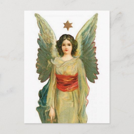 Carte Postale Angel Avec Gold Star (Devant)
