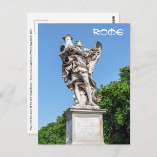 Carte Postale Angel avec la Colonne - Pont Sant'Angelo, Rome