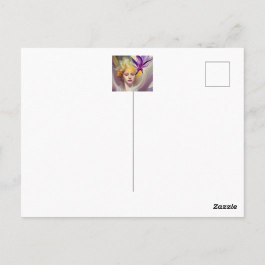 Carte Postale Angel avec orchidée (Dos)