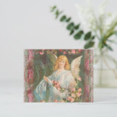 Carte Postale Angel avec Roses (Debout devant)