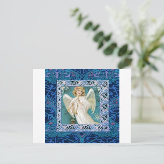 Carte Postale Angel avec trompette (Debout devant)