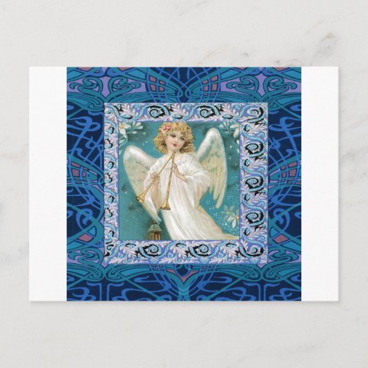 Carte Postale Angel avec trompette (Devant)