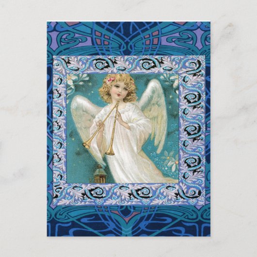 Carte Postale Angel avec trompette (Devant)