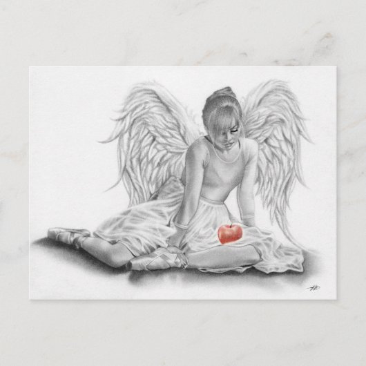 Carte postale Angel Ballerina interdit (Devant)