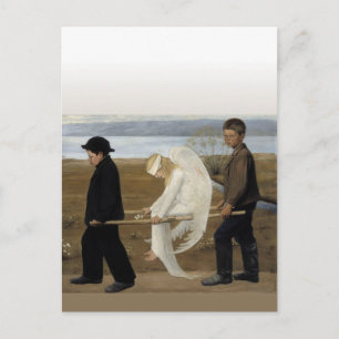 Carte Postale Angel blessé