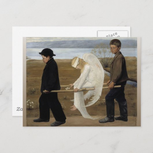 Carte Postale Angel blessé (Devant / Derrière)