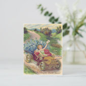 Carte Postale Angel Cherub Oubliez-Moi-Pas De Voiture (Debout devant)