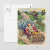 Carte Postale Angel Cherub Oubliez-Moi-Pas De Voiture (Devant / Derrière)
