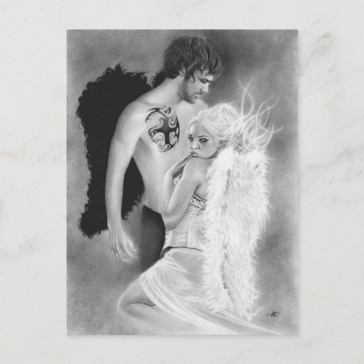 Carte postale Angel couple (Devant)