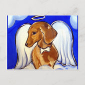 Carte Postale Angel Dachshund (Devant)