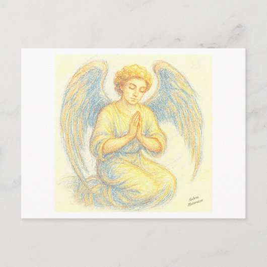 Carte Postale Angel dans la prière (Devant)