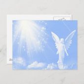 Carte Postale Angel Dans Les Nuages (Devant / Derrière)